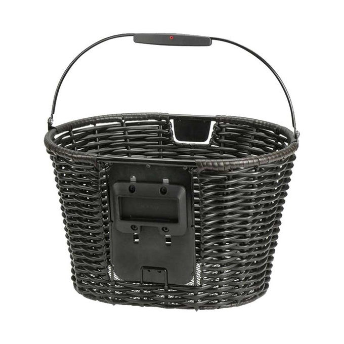 STRUCTURA OVAL pletena košara za krmilo rjava