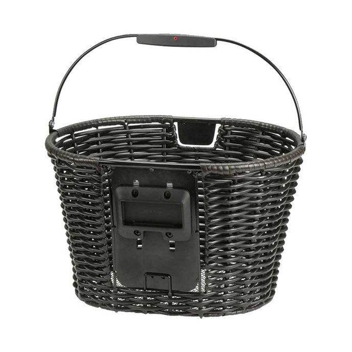 STRUCTURA OVAL pletena košara za krmilo rjava