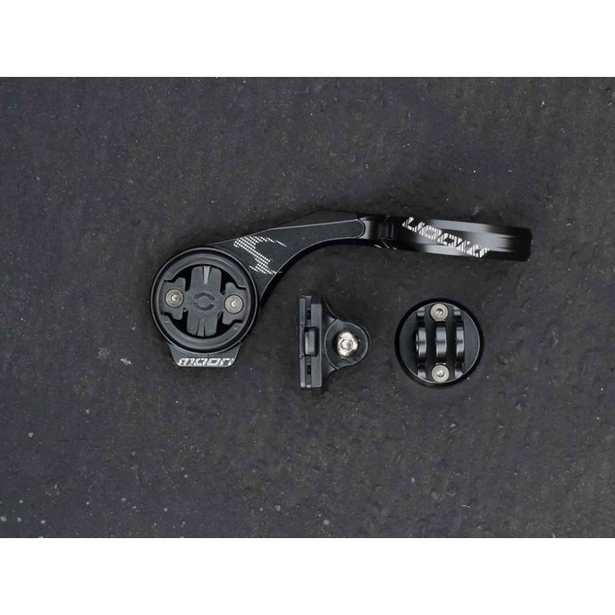 Raztegljivo držalo za kolesarski računalnik in luč