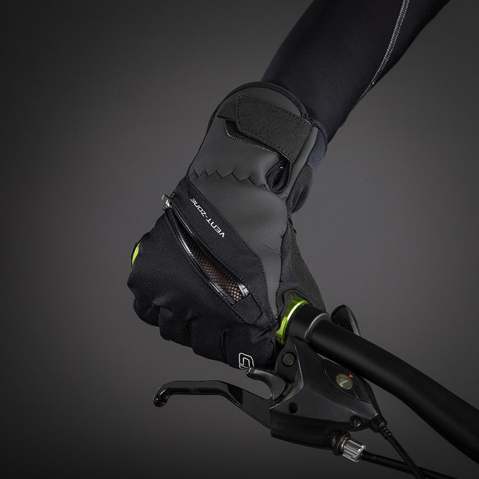 Zimske kolesarske rokavice za odrasle City Liner črne