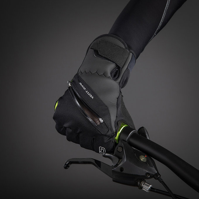 Zimske kolesarske rokavice za odrasle City Liner črne