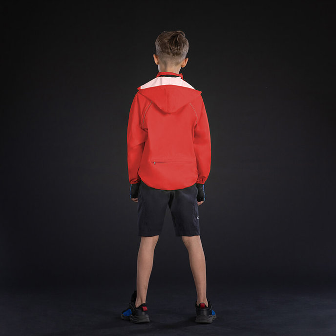 Otroška dežna jakna rdeča