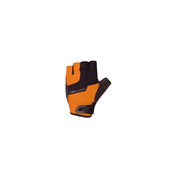 Kolesarske rokavice za odrasle Gel Comfort črno/oranžne barve