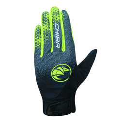 Kolesarske rokavice za odrasle BioXCell Touring temno sive/neonsko rumene