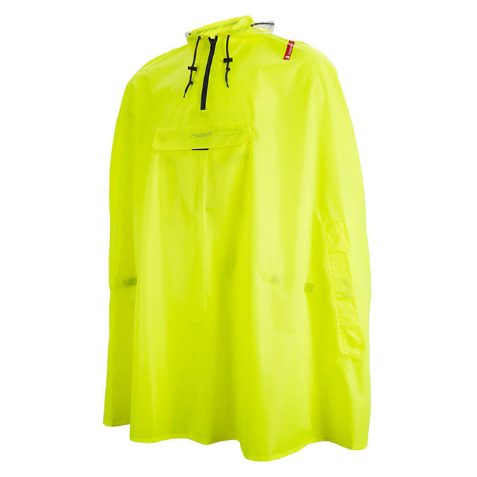 Dežni pončo za odrasle neon rumene barve