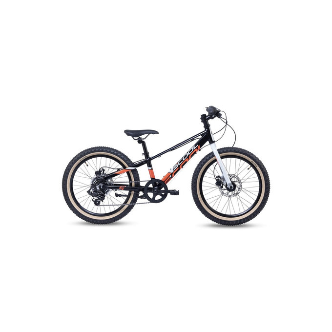 Otroško kolo Xroc disc 20 črna / bela / oranžna
