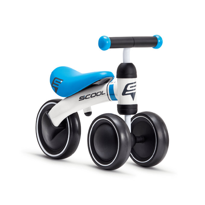 Otroško potisno kolo pedex za najmlajše bela / modra