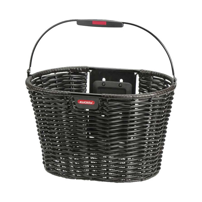 STRUCTURA OVAL pletena košara za krmilo rjava