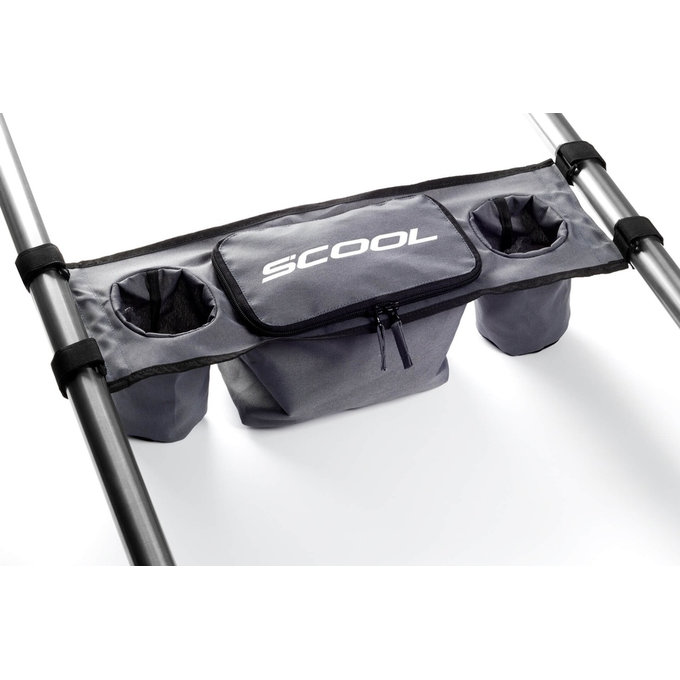 TaXXi Organizator in držalo za pijačo za kolesarski voziček za dva otroka