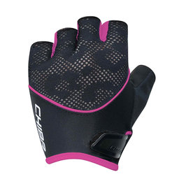 Ženske kolesarske rokavice Lady Gel črne/rožnate