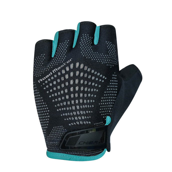 Kolesarske rokavice za odrasle Road Master črne/kerozin modre