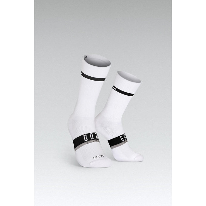 GOBIK nogavice SUPERB WHITE UNISEX EXTRA LONG HORIZON