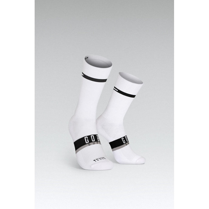 GOBIK nogavice SUPERB WHITE UNISEX EXTRA LONG HORIZON